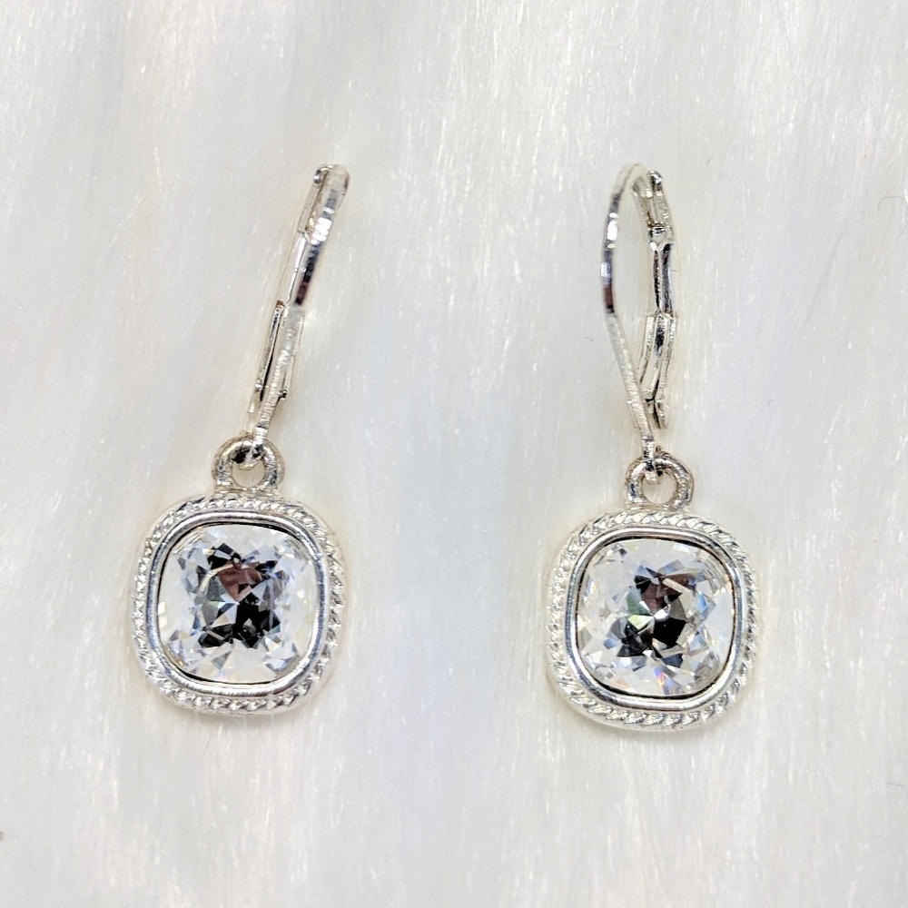 Infinity Crystal Drop Earring